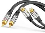 Sonero Cinch Stereo Audio Kabel Audiokabel Verl&auml;ngerung 2x Cinch 15m