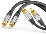 Sonero Premium Cinch Audiokabel, 2x Cinch Stecker auf 2x Cinch Stecker 2,00m,