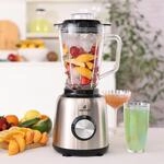 Karaca Inox 1,5L Glasbeh&auml;lter Inox Smoothie Blender, 6 Edelstahlklingen,