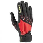 LEKI Ultra Trail Storm Handschuhe, Black-red-Neonyellow, EU 6