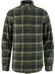 Fj&auml;llr&auml;ven Herren Singi Heavy Flannel Hemd, Black/Deep Forest, S