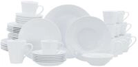 CreaTable, Serie Base Weiss, 42-teiliges Kombiservice aus Porzellan |...