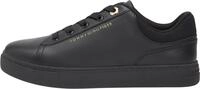 Tommy Hilfiger Damen Cupsole Sneaker Casual aus Leder, Schwarz (Black), 37