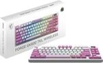 MSI Forge GK600 TKL W Violet FR - MECHANISCHE LINEARE SWITCHES &ndash; PBT-Tastenkappen