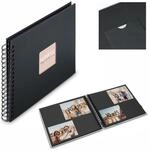 Hama Spiral-Album "Fine-Art", 24x17 cm, 50 schwarze Seiten, Neues Schwarz
