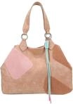 Fritzi Izzy Medium Limited Happy Flocked Shopper Kunstleder Damen Handtasche...