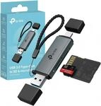 TP-Link UA430D SD Kartenleser USB 3.0, 2-in-1 Type-C & Type-A, Plug & Play,