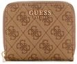 Guess Damen Zip-Around Geldb&ouml;rse Laurel Ii Slg Small Zip Around Beige