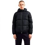 Armani Exchange Men's Icon Project, Logo Embossed Patch, Shiny Nylon,Down...