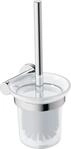 Duravit B&uuml;rstengarnitur D-Code, WC-B&uuml;rstenhalter Wandmontage,...