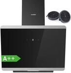 COMFEE' Kopffreie Dunstabzugshaube 60cm A++ Umluft & Abluft CH60J64ET4A2B | BLDC