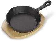 ECHTWERK Servierpfanne aus Gusseisen, Mini Pf&auml;nnchen mit Servierbrett, Bereits