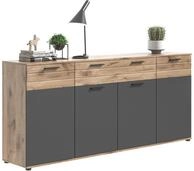 xonox.home X12B8T03 Mason Sideboard Grau, Highboard, Kommode Holzwerkstoff 200...