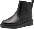 Tamaris Comfort Damen Stiefeletten aus Leder mit Rei&szlig;verschluss, Schwarz (Black