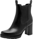 MARCO TOZZI Damen Chelsea Boots mit Blockabsatz Elegant, Schwarz (Black), 39 EU