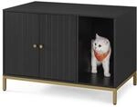 Feandrea Katzenklo-Schrank, mit Kratzmatte, hohe Beine, 80 x 50 x 55 cm |...