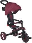 GLOBBER Explorer Trike Foldable 4in1 Dunkelrot &ndash; Dreirad, Laufrad und...