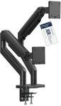 DIGITUS Monitor Halterung 2 Monitore &ndash; bis 45 Zoll &ndash; Mechanische Feder | 20...