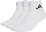adidas Unisex Cushioned Sportswear Ankle Socks 3 Pair Pack, white/white/black,...