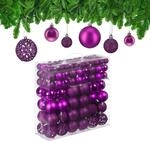 Relaxdays Weihnachtskugeln im 150er Set, glitzernde, Matte & gl&auml;nzende