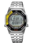 Seiko Klassik Digital Chronograph Herrenuhr, Edelstahl, 37 mm, Edelstahlarmband,