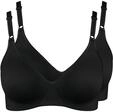 Nur Die 2er Pack Baumwoll BH b&uuml;gelloser doppellagiger Softcup-BH Bra weich bequem