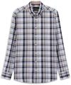 bugatti Herren Hemd Modern Fit kariert aus Baumwolle mit Button-Down-Kragen