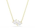 Swarovski Mesmera Halskette, Vergoldete Damenhalskette mit Kleinen...
