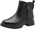 Tamaris Comfort Damen Stiefeletten aus Leder mit Rei&szlig;verschluss, Schwarz (Black), 40