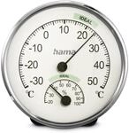 Thermometer und Hygrometer "Chios", silber/wei&szlig;