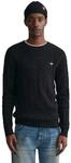 GANT Pullover Langarm Rundhals Kabelstrick beige