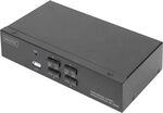 DIGITUS KVM-Switch HDMI &ndash; 4 PC 1 Monitor &ndash; UHD 4K 30Hz | 1x Maus, Tastatur &