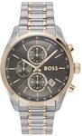 BOSS Chronographen-Quarzuhr mit Kalender f&uuml;r Herren Kollektion Grand Prix 44 mit