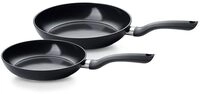 Fissler Pfannen-Set 2-teilig 24 + 28 cm Essential Black &ndash; Aluminiumpfannen