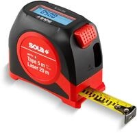 SOLA METEC - 2 in 1: Ma&szlig;band digital (5m) und Entfernungsmesser (20 m) -