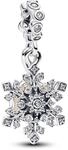 PANDORA Schillernde Schneeflocke Doppelter Charm-Anh&auml;nger 794142C01 Charm...