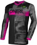 O'NEAL Damen Roller Element Jersey, Schwarz/Rosa, Medium