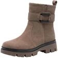 Tamaris Comfort Damen Stiefeletten aus Leder mit Rei&szlig;verschluss, Braun (Pepper