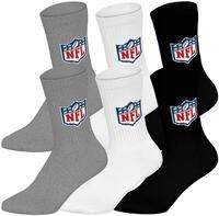 NFL Unisex Nfl Shield 6pk Crew Socks Sport socks (6er Pack)