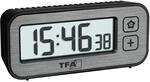 TFA Dostmann Mini-Wecker digital mit Temperatur und Luftfeuchtigkeit Switch,