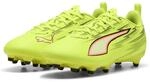 PUMA Ultra 6 Play FG/AG JR Fu&szlig;ballschuh, Gelb Alert Black-Glowing Red-Lime Squeeze,