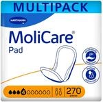 MoliCare Pad 4 Tropfen Inkontinenzeinlagen f&uuml;r M&auml;nner & Frauen | 9 x 30 St.