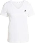adidas Damen Workout Essentials V-Neck Shirt, White, L