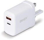LINDY 73428 USB Ladeger&auml;t Typ A und C GAN, 65 W