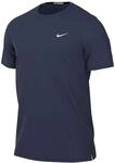 Nike Miler Nike Dri-Fit Uv Kurzarm-Laufoberteil F&uuml;r Herren, Midnight...