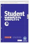 BRUNNEN Collegeblock Student Recycling Spirale oben | A4, Lineatur 27, 80...
