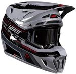 Helm MIT Brille LEATT KIT Moto 8.5 V26 Grey (57-58 cm) M