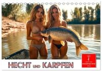 Hecht und Karpfen (Tischkalender 2026 DIN A5 quer), CALVENDO Monatskalender: