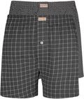 Nur Die 2er Boxershorts Weite lockere Passform 100prozent Baumwolle Pyjama Shorts