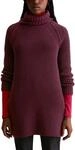Marc OߴPolo Denim Damen Strickpullover mit Rollkragen Relaxed Fit, Rot (Dark